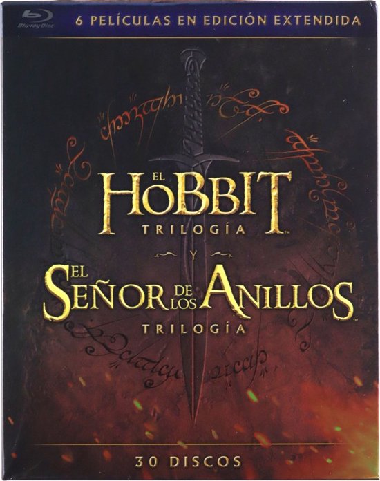 Hobbit Trilogy / Lords of The Ring Trilogy (Władca Pierścieni) [BOX] [18xBlu-Ray]+[12DVD]