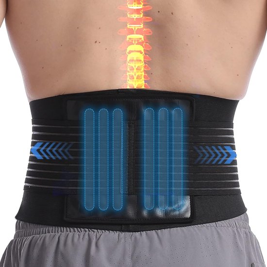 Ceinture de soutien du bas du dos avec 6 barres – Orthèse dorsale pour  soulager la