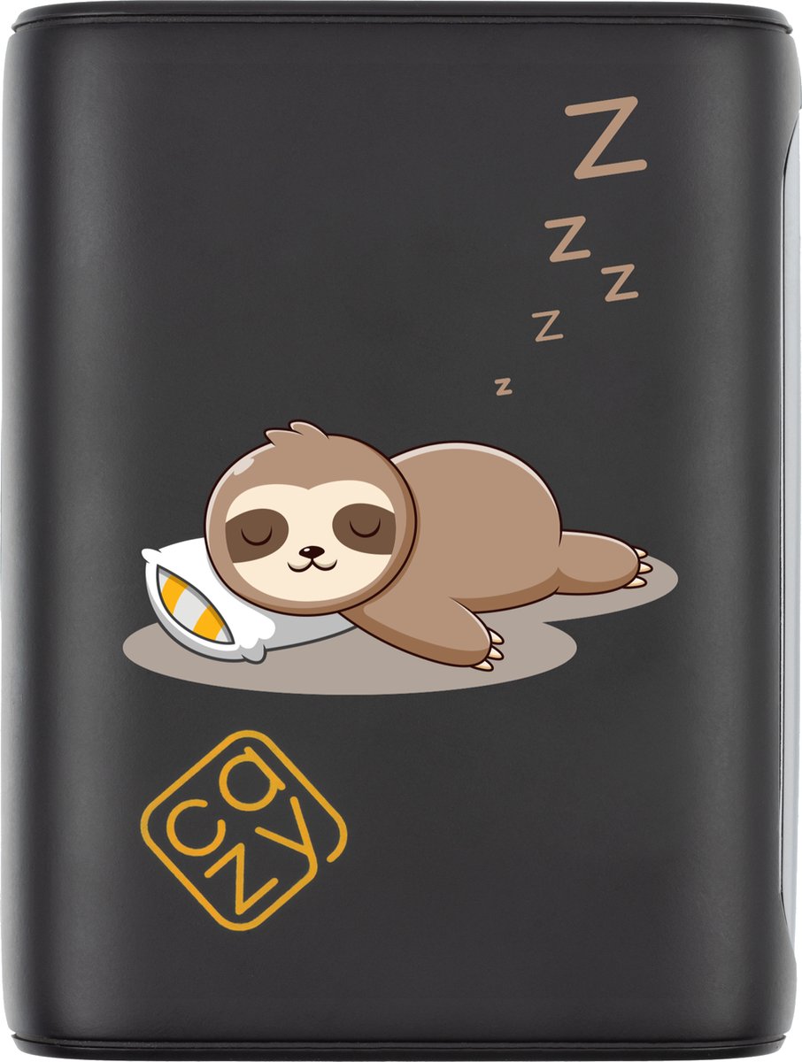 Cazy USB-C PD Powerbank 10.000mAh - Design - Sleeping Sloth - USB-C poort - Lichtgewicht / Reisformaat - Geschikt voor iPhone en Samsung