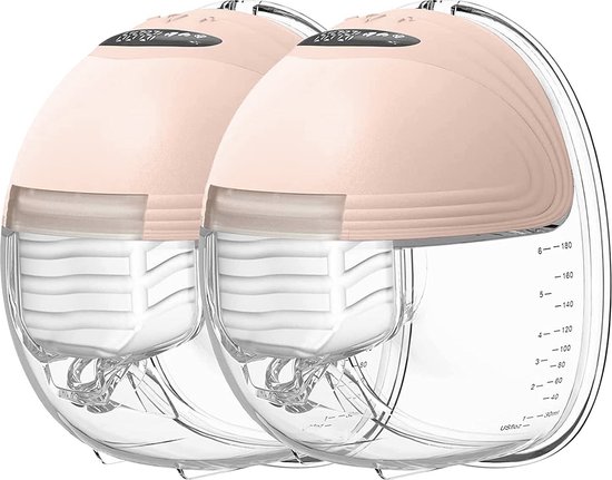  - Elektrische Draadloze Borstkolf Dubbele Borstkolf Handsfree & Draagbaar BPA Vrij Roze