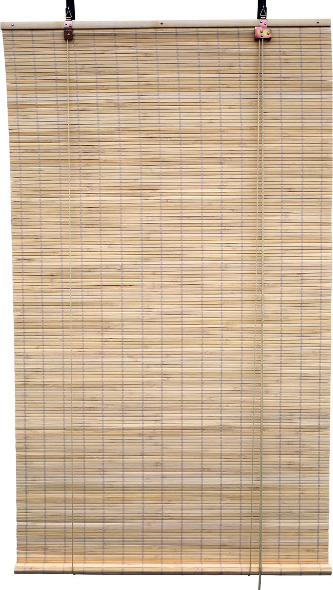 Bamboebaas bamboe rolgordijn Fedde - Naturel - 100x160 cm