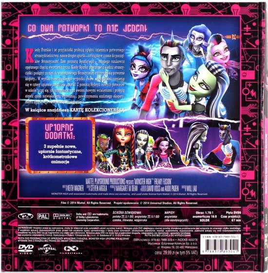 Monster High Freaky Fusion [DVD] (Dvd), Laura Bailey Dvd's bol