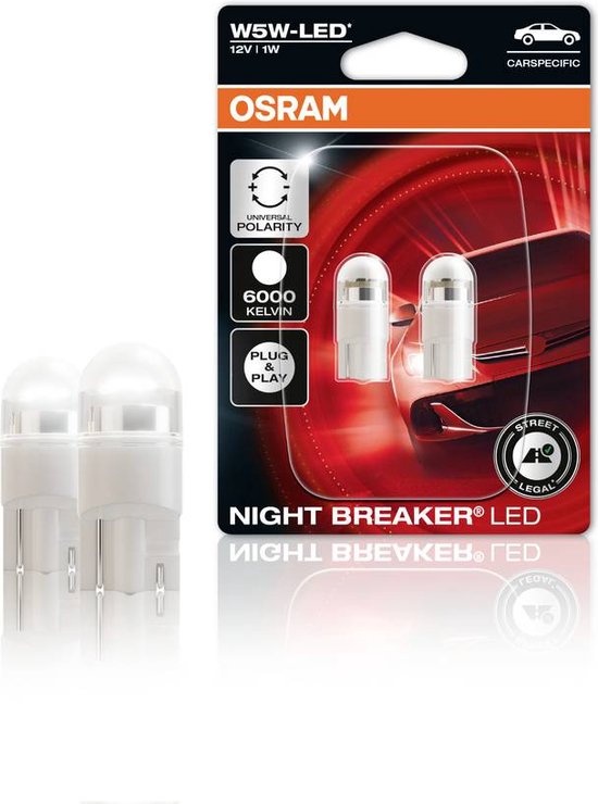Osram Night Breaker LED W5W-T10 2825DWNBC-02B set