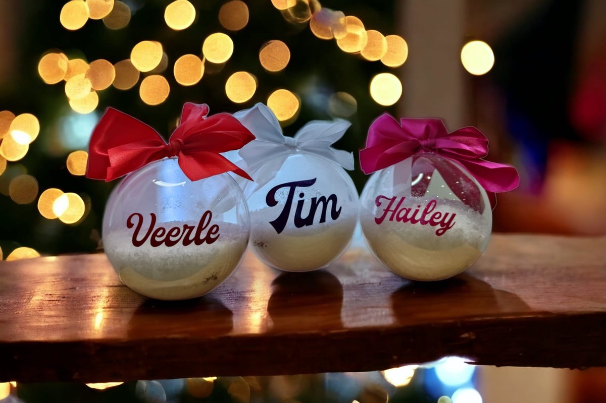 Gepersonaliseerde Kerstbal Met Foto - Bedruk Een Kerstbal Met Eigen Foto En Tekst Uniek Kerstcadeau