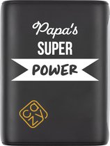 Cazy USB-C PD Powerbank 10.000mAh - Design - Papa's Superpower - USB-C poort - Lichtgewicht / Reisformaat - Geschikt voor iPhone en Samsung