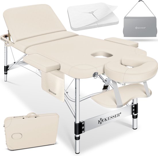 KESSER® Table de massage mobile lit cosmétique pliable et réglable en  hauteur Lit de... | bol