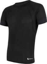 Sensor - T-Shirt Korte Mouwen - Air Tee - Sportkleding - Heren - Polyester - Coolmax - Lichtgewicht Tricot - Zwart - Small