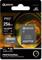 Platinet MicroSDHC Kaart inclusief Adapter - Class10 - 256GB