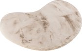Lalee Heaven - organische vorm Vloerkleed - Tapijt – Karpet - Hoogpolig - Superzacht - Fluffy - niervorm- organic- rabbit- 160x230 cm licht taupe
