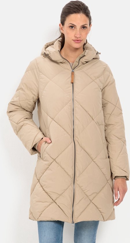 camel active Gewatteerde jas van gerecycled polyester - Maat womenswear-46 - Beige