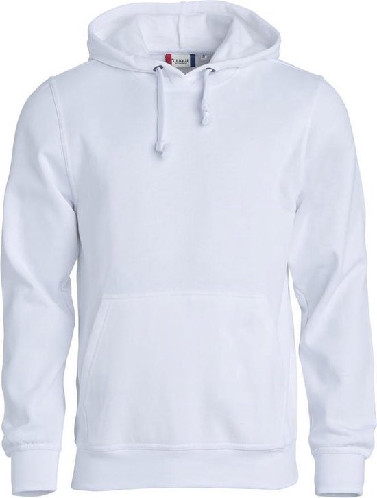 Sweat à capuche Clique Basic Blanc taille L