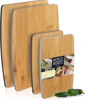 Snijplank hout bamboe - snijplanken van verschillende maten - voor snijden en serveren - splintervrij