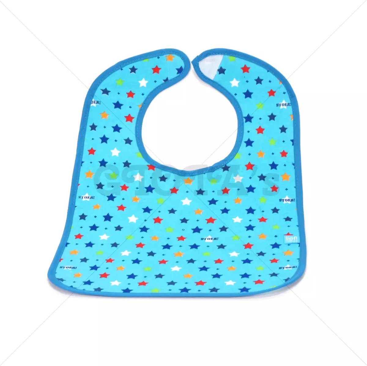 Goedkoopste Lief! Lifestyle 2-pack slabbetjes Stoer! Blauw met sterren Slab