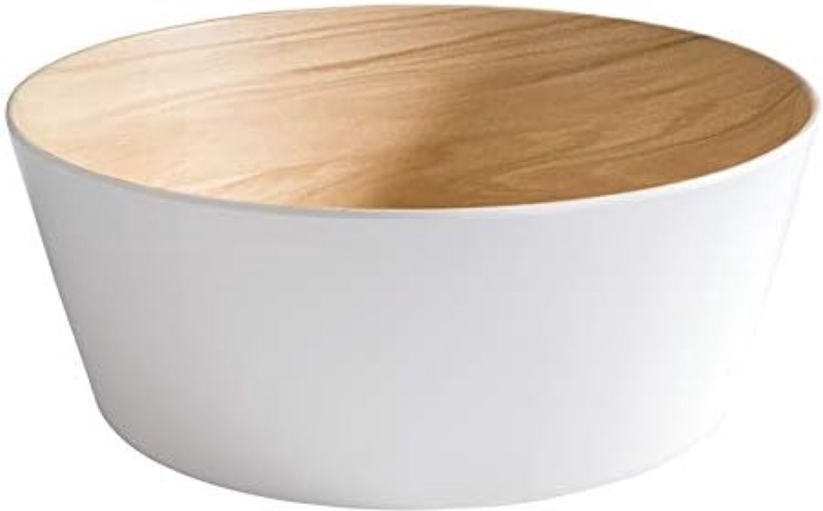 Kom "Frida", kom, melamine kom, Ø 22 cm, hoogte 10,5 cm, wit/beige, voor 3,4 liter binnen