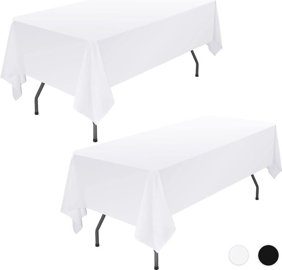 Nappe en tissu polyester, blanche, lavable, nappe pour banquet de mariage,  restaurant