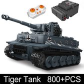 Flitserz - Mold King Technic Tank - Réservoir télécommandé - Avec son - Réservoir Rc - Jouets de réservoir - Jouets de l'armée - Réservoir Lego - Réservoir - Char tigre allemand