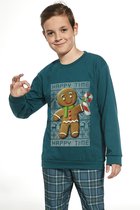 Cornette Katoenen Familie Pyjama Jongens | Lange Mouw Lange Broek | Kerst Winter Matching Gezin Pyama | Cookie 4 953/153 966/153 122/128