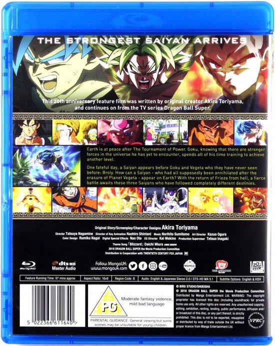 Dragon Ball Super: Broly (Blu-ray), Masakazu Morita | Dvd's | bol