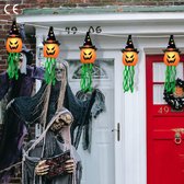 Halloween Decoratie - Halloween Versiering - Pompoen - Heksenhoed - Lichtslinger - 5 Delig - 13 M - 8 Modi