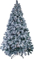 Sapin de Noël artificiel avec neige coulante, 1,8 m, support en métal artificiel 700, montage avec lumières d'arbre de 25 m de long, pour cadeaux de Noël traditionnels intérieurs et extérieurs pour la maison (6 pieds)