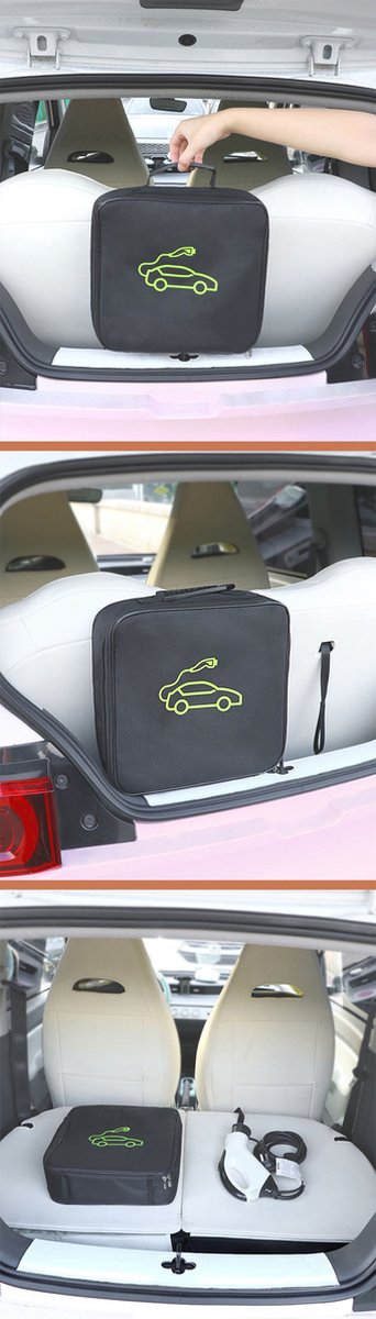 EV kofferbak-kabeltas voor type 2-kabel, zelfklevend, voor elektrische auto, laadkabeltas, kabeltas voor e-auto