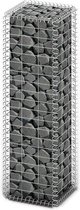 The Living Store Schanskorf Gabion - 100 x 30 x 30 cm - Gegalvaniseerd staal - 3.5 mm draaddiameter