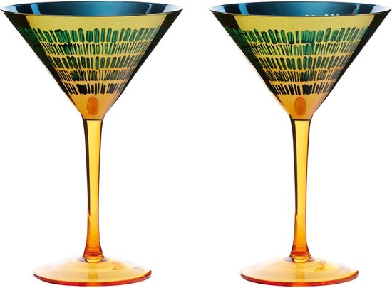 Artland set van 2 cocktail glazen uit de serie Fiesta 30 CL
