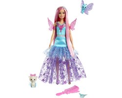 foto van Barbie A Touch of Magic pop - 32 cm - Roze - Barbie pop