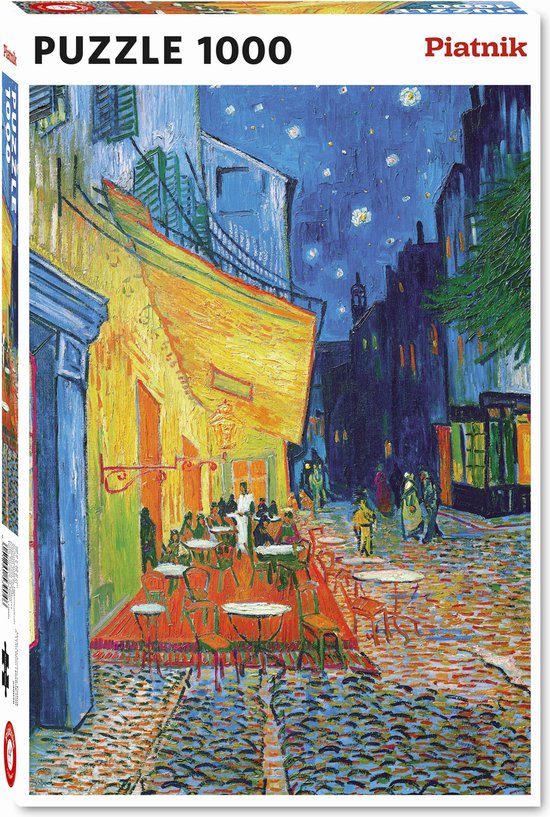 Puzzel Caféterras bij Nacht - Vincent van Gogh 1000 stukjes