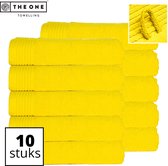 Handdoeken The One Toweling Classic - Pack économique - Haute absorption d'humidité - 100 % coton peigné - 70 x 140 cm - Jaune - 10 Pièces