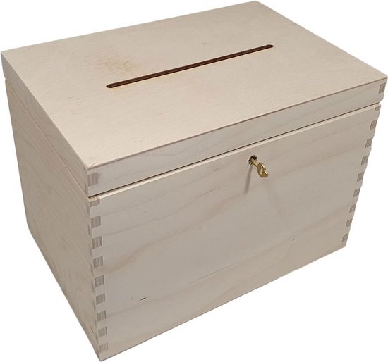 Speelbak inclusief deksel laag - Beukenhout - L 51,8 CM x B 36,9 CM x H 6,6 CM - Speelzand / Kinetisch zand / Speelrijst - Montessori - Sensory play