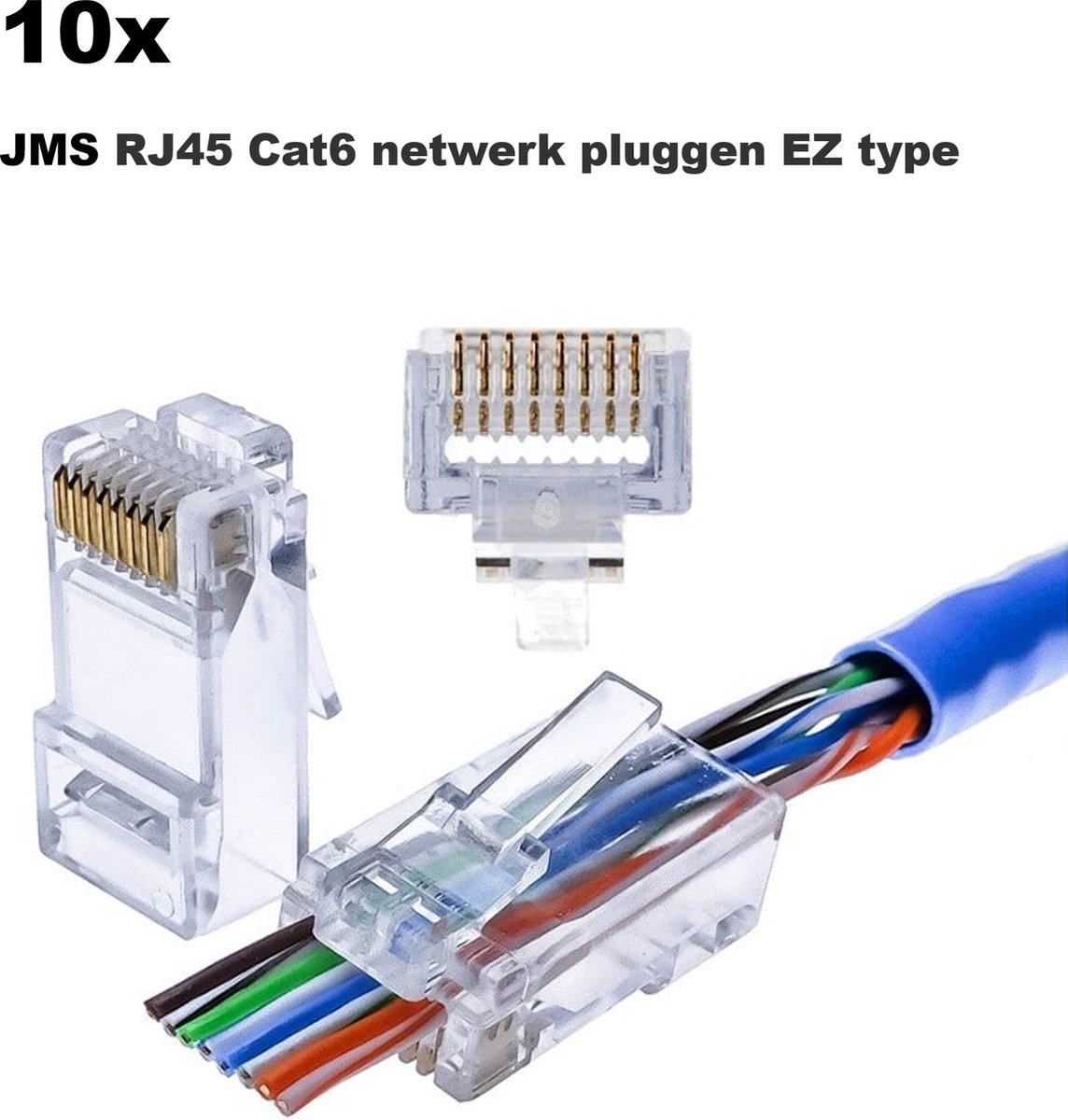 Connecteurs RJ45, connecteurs SHD RJ45, connecteur Cat6, connecteur Cat5e,  connecteurs de câble Ethernet à sertir-200 pièces