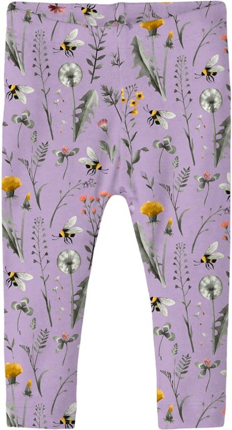 NAME IT Baby-Mädchen Leggings - Weiche Jersey Leggings Mit Print