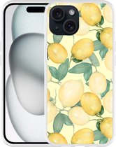 Cazy Hoesje geschikt voor iPhone 15 Lemons