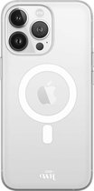 xoxo Wildhearts magnetisch telefoonhoesje - Geschikt voor iPhone 15 Pro Max - doorzichtige case - schokbestendig - Siliconen hoesje met magneet - Transparant