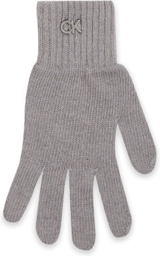 Calvin Klein Re-Lock Knit Gloves Dames - Grijs - One Size