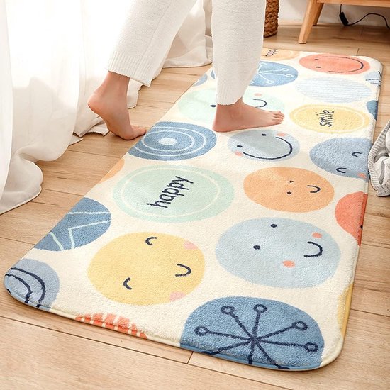 Runner-tapijt, rechthoekige loper, modern kindertapijt, wasbaar voor babykamer, peuterkamer, woonkamer, slaapkamer, kindertapijten, pluizige kinderbeschermingsmatten, kindermat, 40 x 120 cm