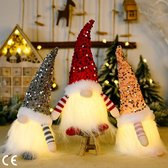 Magische Kerstkabouter Figuren met LED-verlichting - Sfeervolle Kerstdecoratie met Kerstmannen - Scandinavische en Amerikaanse Kerstdecoratie voor Binnen - Laat je Kerstfeest Stralen