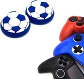 Gadgetpoint | Gaming Thumbgrips | Performance Antislip Thumbsticks | Joystick Cap Thumb Grips | Accessoires geschikt voor Playstation PS4 PS5 & Xbox & Nintendo Pro Controller | Voetbal - Blauw met Wit