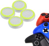 Gadgetpoint | Gaming Thumbgrips | Performance Antislip Thumbsticks | Joystick Cap Thumb Grips | Accessoires geschikt voor Playstation PS4 PS5 & Xbox & Nintendo Pro Controller | Wit met Lichtgroen