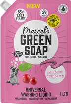 Marcel's Green Soap Wasmiddel Navul Patchouli & Cranberry 23 Wasbeurten 1 liter