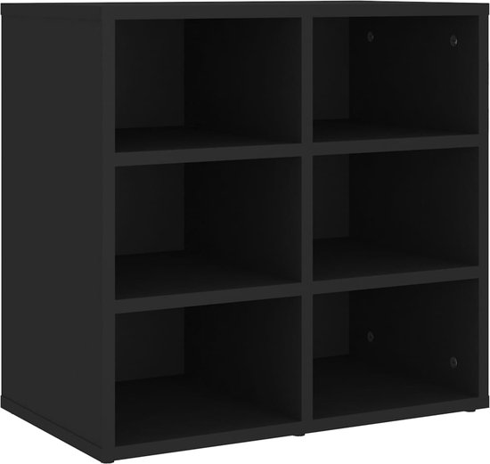vidaXL - Schoenenkast - 52,5x30x50 - cm - zwart