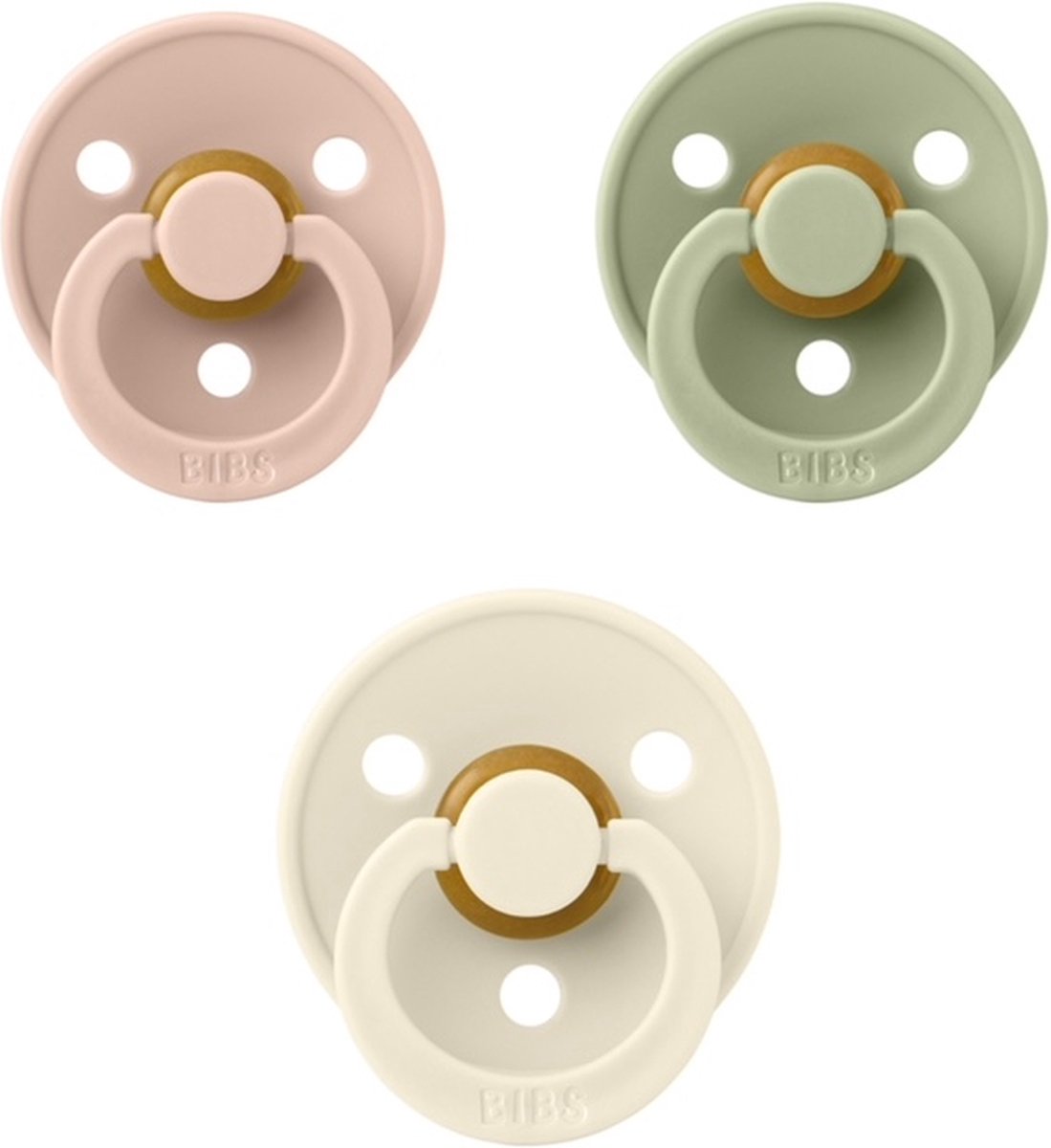 Goedkoopste Bibs fopspeen 18 maand set 3 stuks Blush,Ivory en Sage maat 3