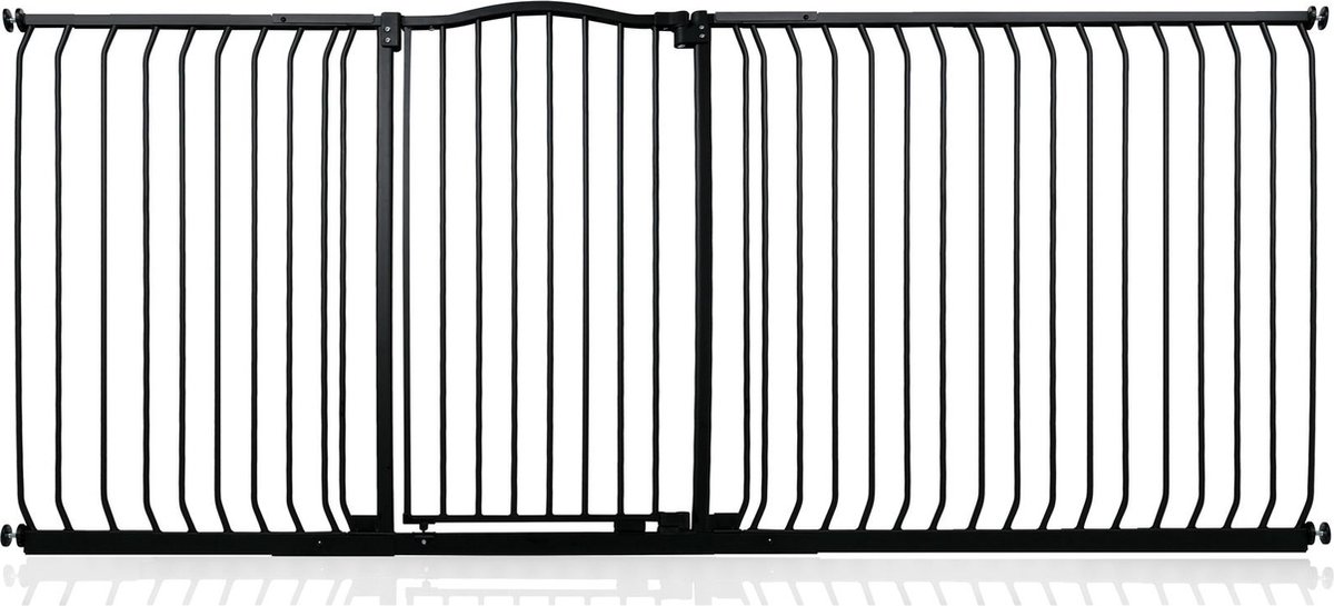 Safetots Klemhek met Gebogen Bovenkant, 225-234cm, Zwart, Hoog 100cm