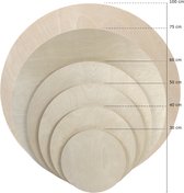 Schilderspaneel hout rond - per 2 verpakt - 60cm - Schilderspanelen