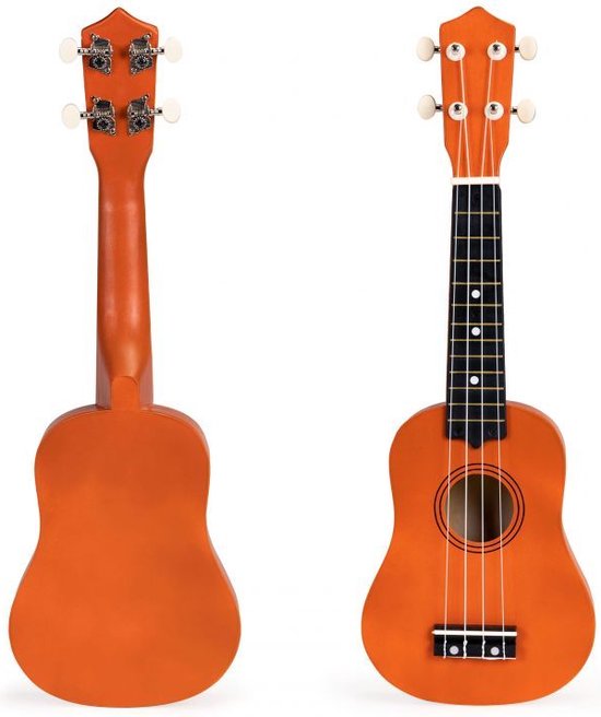 Ukulélé / guitare pour enfants en bois Ecotoys avec 4 cordes et 12 frettes  