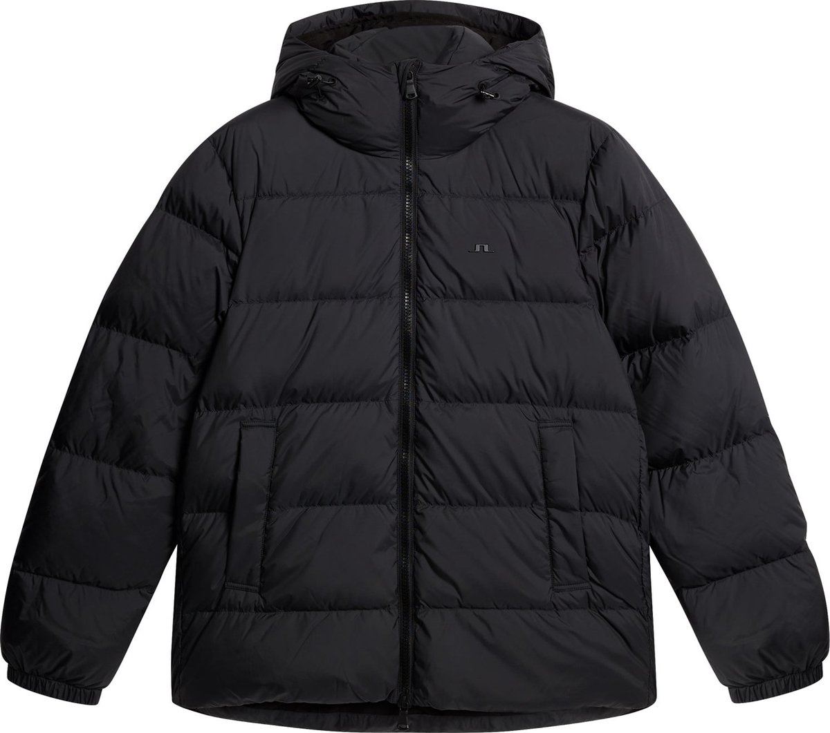 J. Lindeberg Heren Barrell Down Jacket Black - Winterjas Voor Heren - Zwart - XL