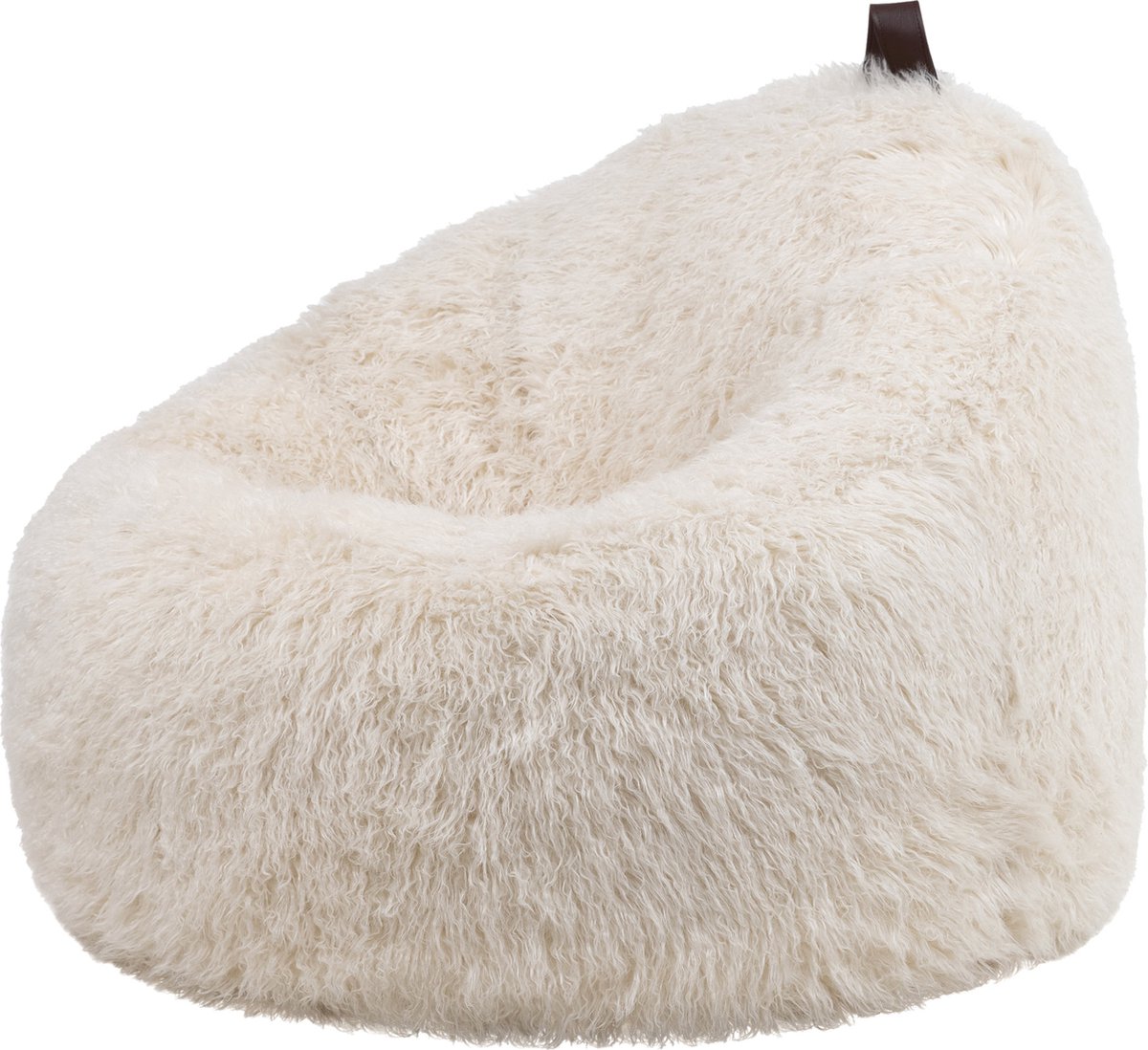 icon - Cocoon Zitzak Fauteuil - Fluffy Pluche Imitatiebont - Wit