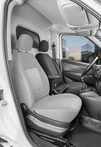 Autostoelhoes Transporter Fit van stof antraciet geschikt voor Opel Combo (X12), Enkele zetel Bestuurder