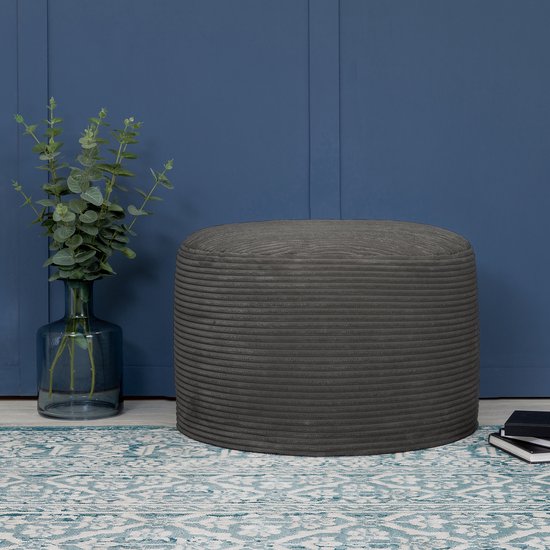 icon Dalton Zitzak XXL, Blauwgroen, Corduroy Stof, Fauteuil, Zitzak Volwassen met Vulling Inbegrepen, Bean Bag, Slaapkamer, Woonkamer, Woonkamermeubilair
